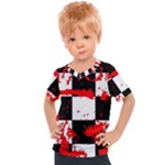 Checkerboard Splatter Kids  Sports Tee