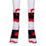 Checkerboard Splatter Men s Crew Socks