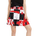 Checkerboard Splatter Waistband Skirt