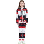 Checkerboard Splatter Kids  Tracksuit