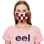 Checkerboard Splatter Cloth Face Mask (Adult)