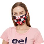 Checkerboard Splatter Crease Cloth Face Mask (Adult)