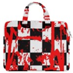 Checkerboard Splatter MacBook Pro Double Pocket Laptop Bag (Large)