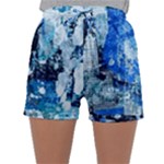 Blue Abstract Graffiti Sleepwear Shorts