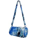 Blue Abstract Graffiti Mini Cylinder Bag