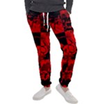 Red Grunge Skull Men s Jogger Sweatpants