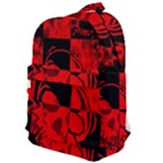 Red Grunge Skull Classic Backpack