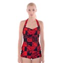 Boyleg Halter Swimsuit  