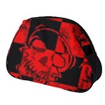 Red Grunge Skull Full Print Accessory Pouch (Small)