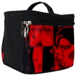 Red Grunge Skull Make Up Travel Bag (Big)