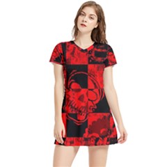 Short Sleeve V-Neck Dress 