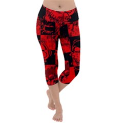 Lightweight Velour Capri Yoga Leggings 