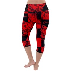Lightweight Velour Capri Yoga Leggings 