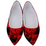 Red Grunge Skull Women s Low Heels