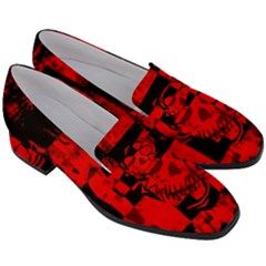 Women s Chunky Heel Loafers 