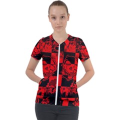 Short Sleeve Zip Up Jacket 