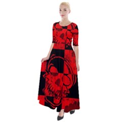 Half Sleeves Maxi Dress 