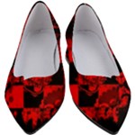 Red Grunge Skull Women s Block Heels 