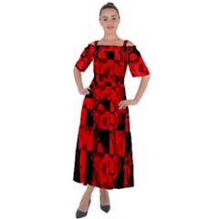 Shoulder Straps Boho Maxi Dress  