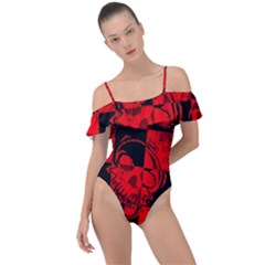 Frill Detail One Piece Swimsuit 