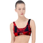 Red Grunge Skull The Little Details Bikini Top