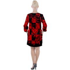 Open Neck Shift Dress 