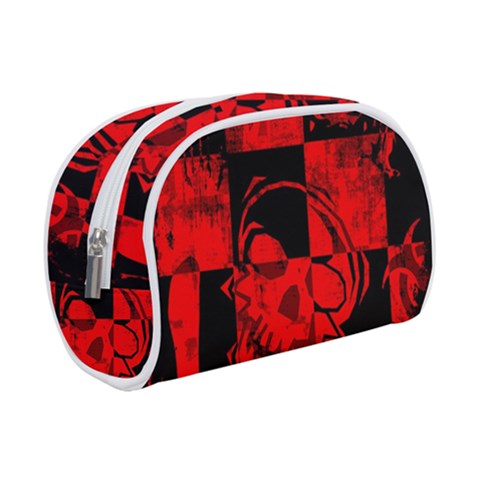 Red Grunge Skull Make Up Case (Small) from ArtsNow.com