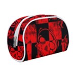 Red Grunge Skull Make Up Case (Small)