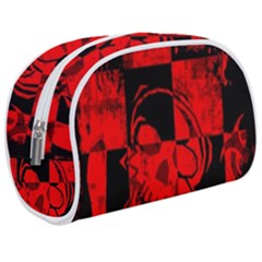 Red Grunge Skull Make Up Case (Medium) from ArtsNow.com