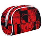 Red Grunge Skull Make Up Case (Medium)