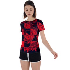 Back Circle Cutout Sports T-Shirt 