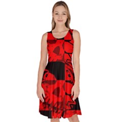 Knee Length Skater Dress With Pockets 