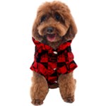 Red Grunge Skull Dog Coat