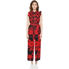 Women s Frill Top Chiffon Jumpsuit 