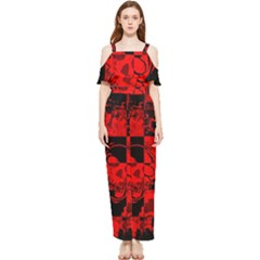 Draped Sleeveless Chiffon Jumpsuit 
