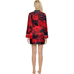 Long Sleeve Satin Robe 