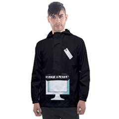 Men s Front Pocket Pullover Windbreaker 