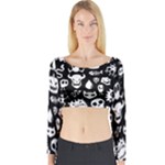 Monsters Long Sleeve Crop Top