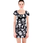 Monsters Short Sleeve Bodycon Dress