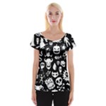 Monsters Cap Sleeve Top