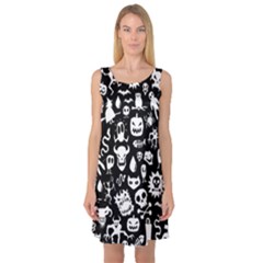 Sleeveless Satin Nightdress 
