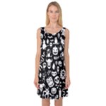 Monsters Sleeveless Satin Nightdress