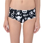 Monsters Mid-Waist Bikini Bottoms
