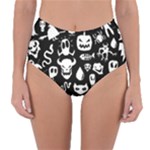 Monsters Reversible High-Waist Bikini Bottoms