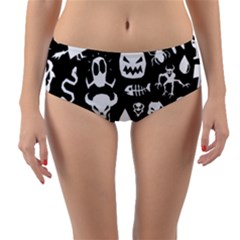 Reversible Mid-Waist Bikini Bottoms 