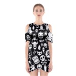 Monsters Shoulder Cutout One Piece Dress