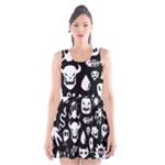 Monsters Scoop Neck Skater Dress