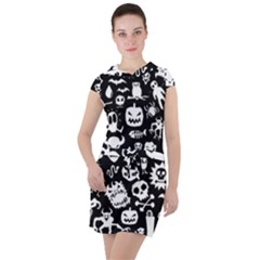Drawstring Hooded Dress 