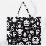 Monsters Zipper Large Tote Bag
