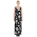 Monsters Thigh Split Maxi Dress